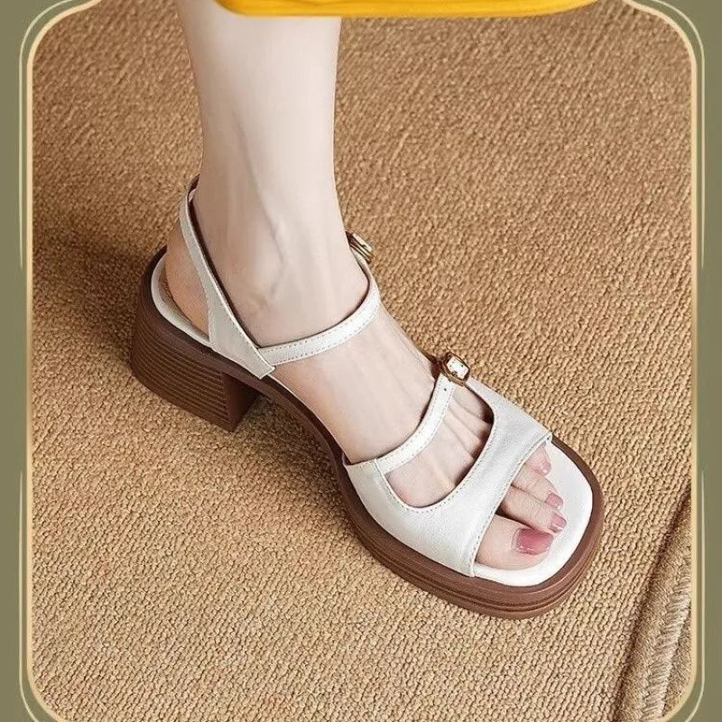 Pleeter Style Thick Sole Sandals