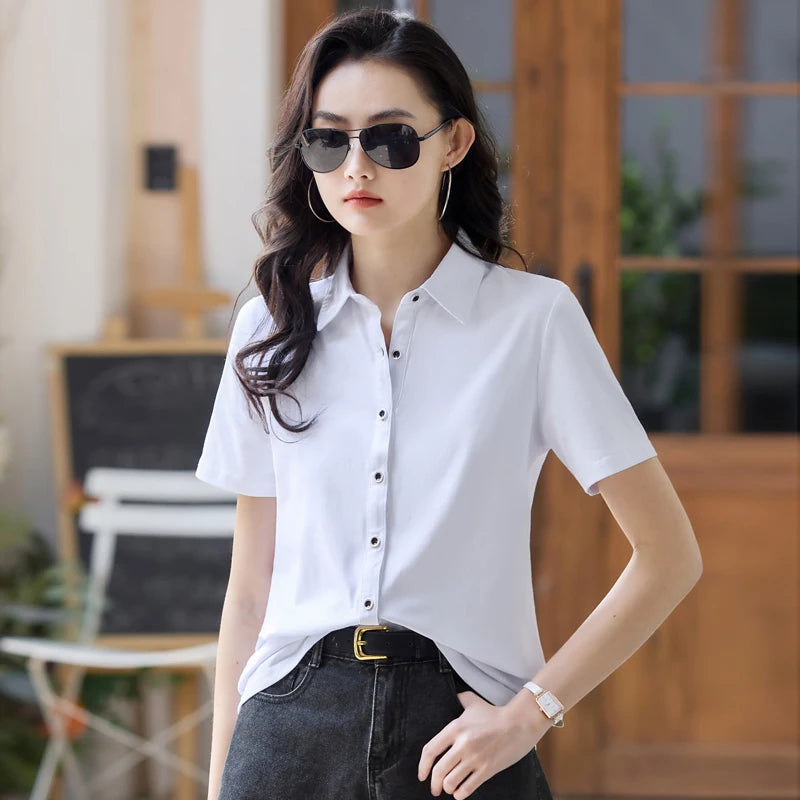 TrendyMode Zomerse Vrouw Polo Shirt