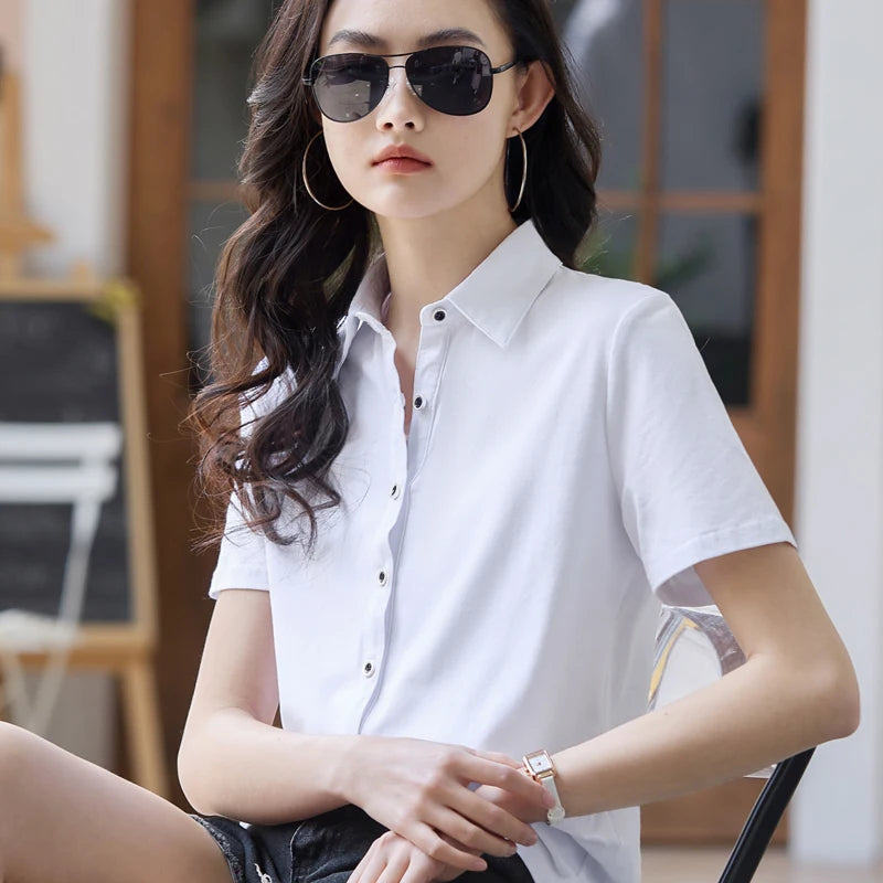 TrendyMode Zomerse Vrouw Polo Shirt