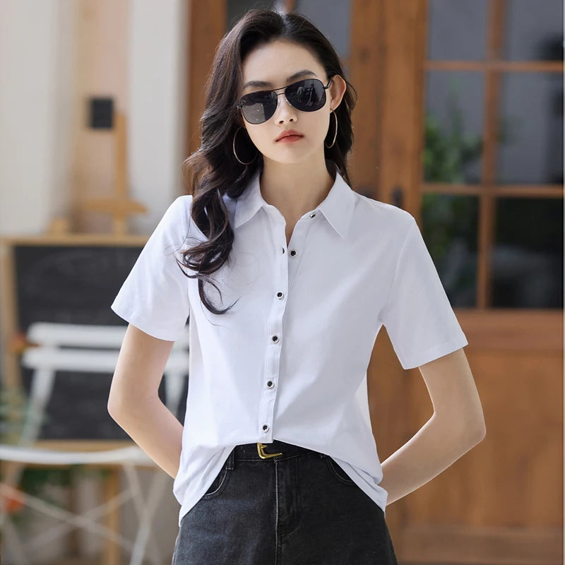 TrendyMode Zomerse Vrouw Polo Shirt