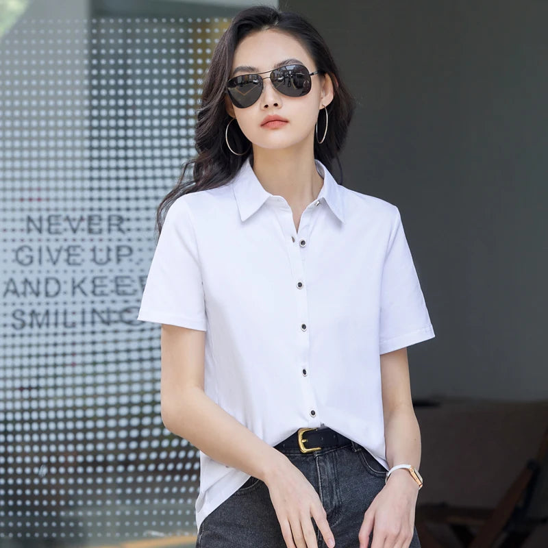 TrendyMode Zomerse Vrouw Polo Shirt