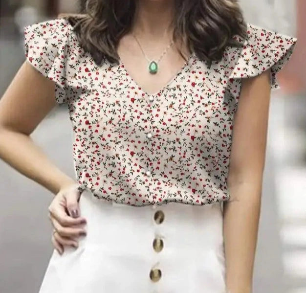 Summer Splendor Blouse: Floral Prints by Zanzea