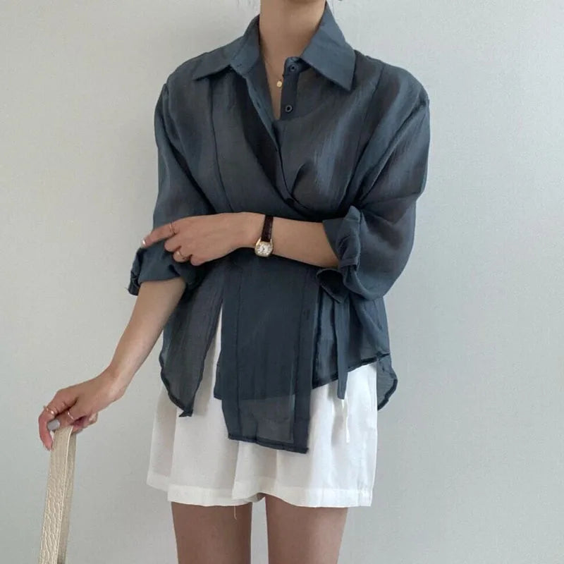 Modebewuste Zonnescherm Damesblouse van ChicStyle