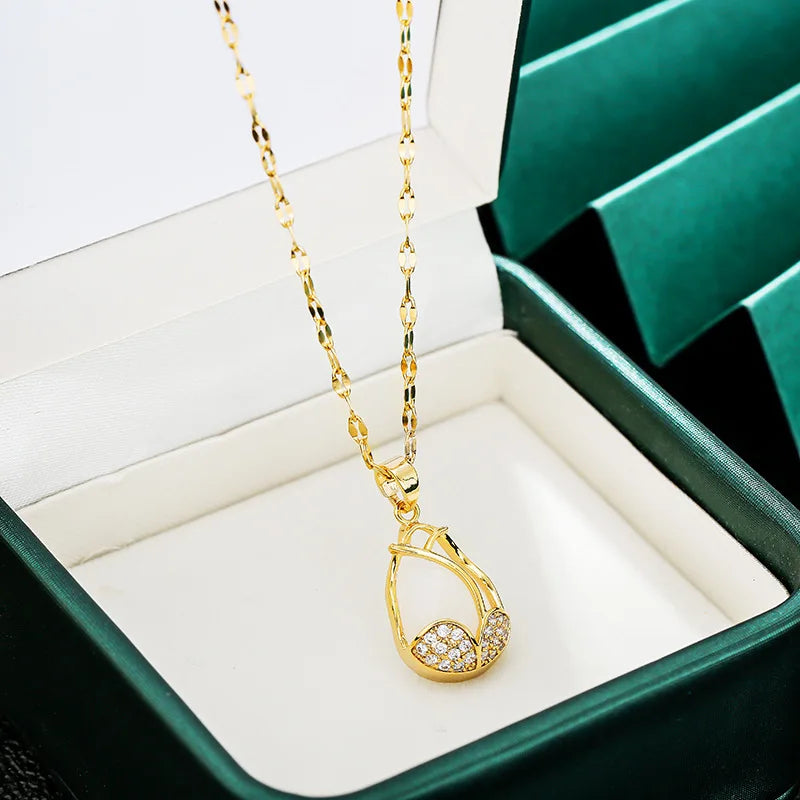 Enchanting South Korean Fashion Tulip Flower Necklace for Women