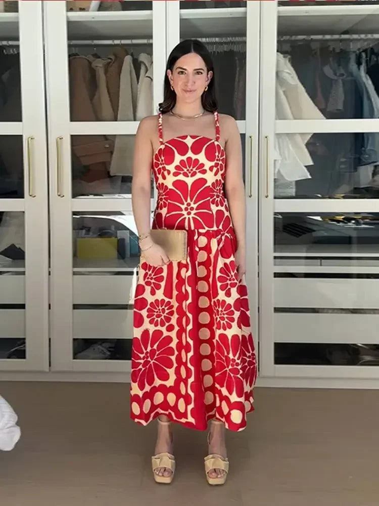 Bohemien Strapless Bloemenjurk