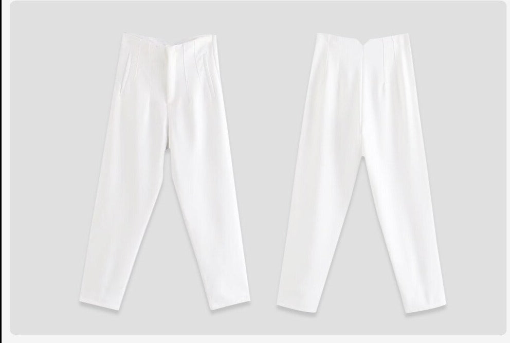 Élégant et Confortable : Découvrez le Pantalon Taille Haute