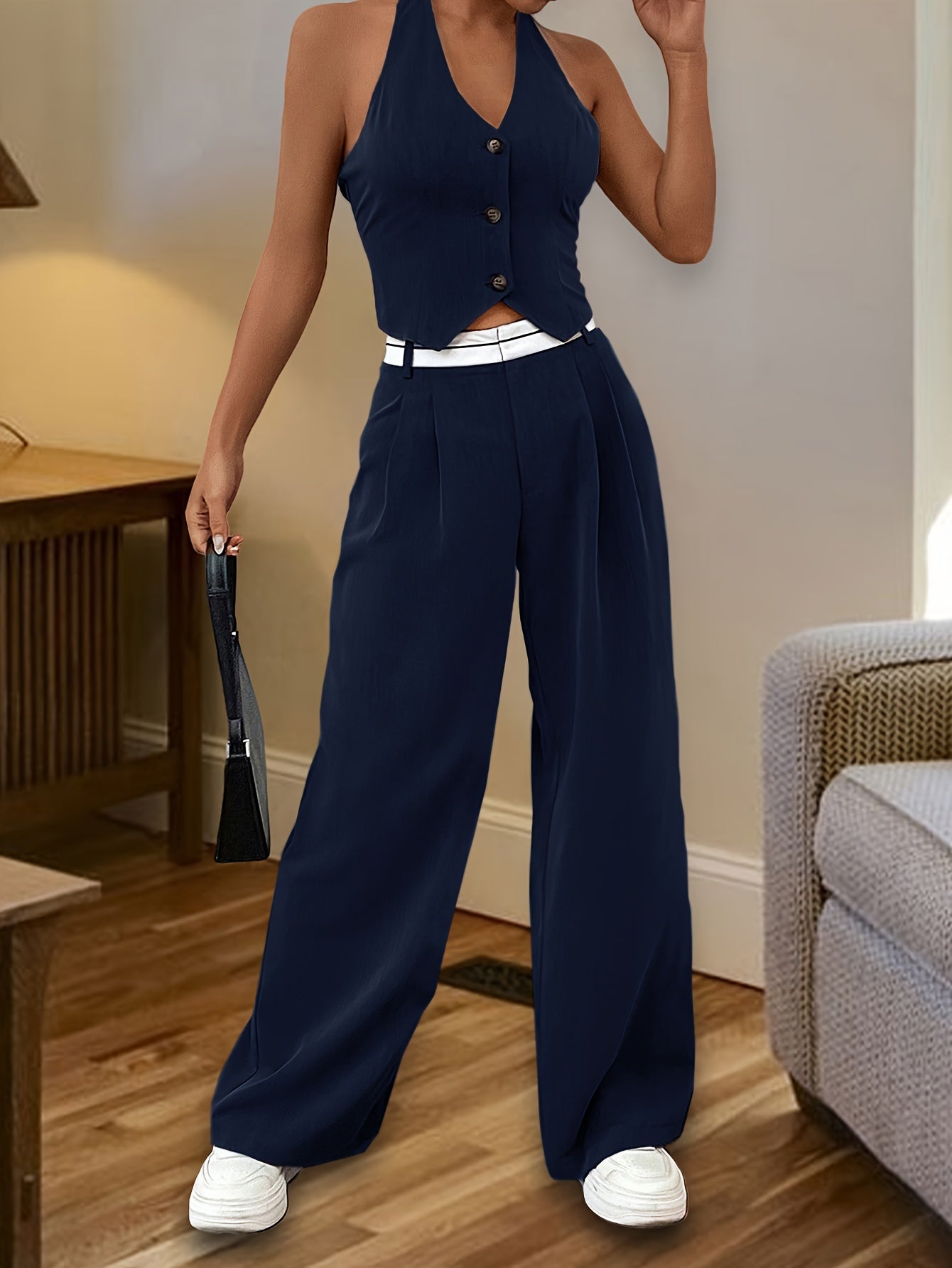 Dazzle Tweedelige Set voor Stijlvolle Vrouwen