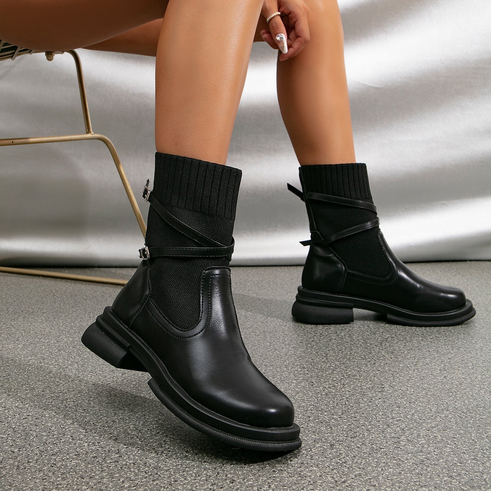 Velanora ankle boots with straps