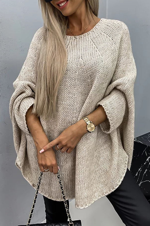 Maglione lavorato a maglia di lusso in poliestere setoso