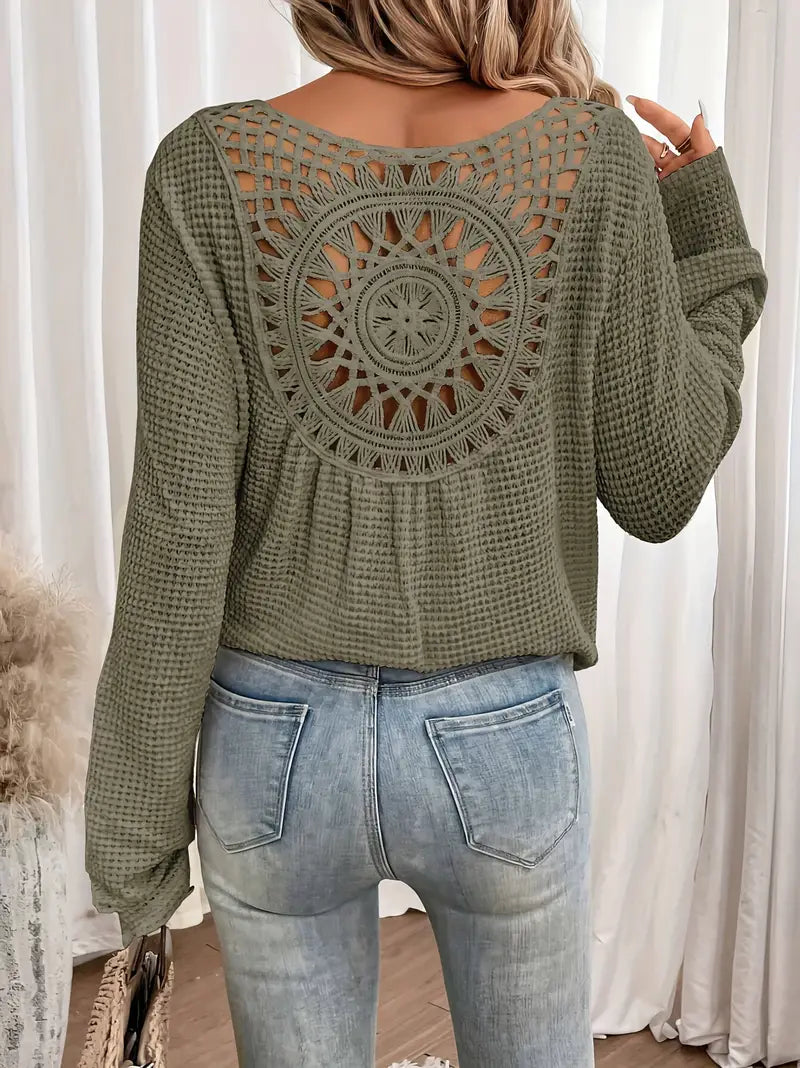 Maglietta a scollo a V - Senti l'arte della moda