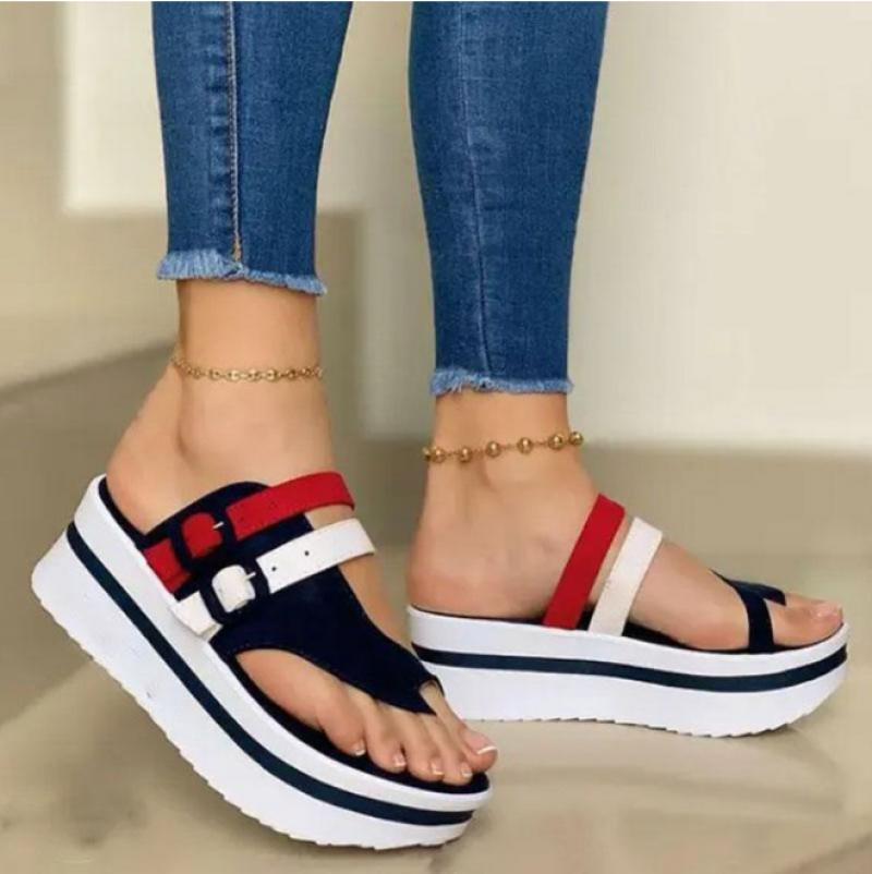 Velanora - Sandali ortopedici da donna con zeppa