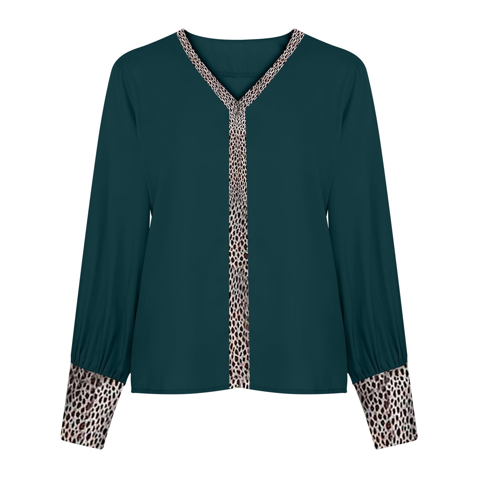 Blouse élégante à imprimé léopard - Chic élégant