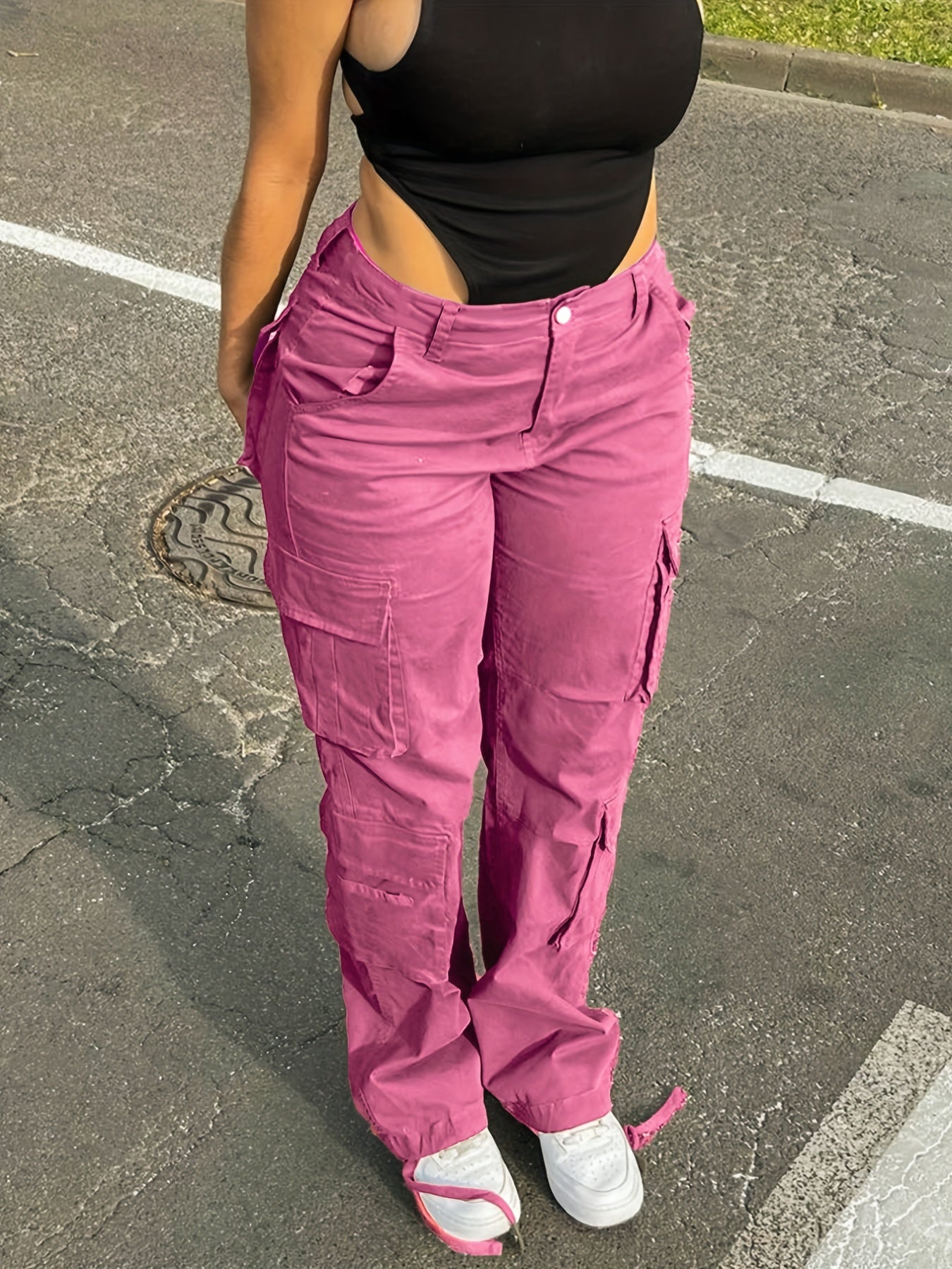 LUNA Azura Cargo Jeans voor Trendy Comfort