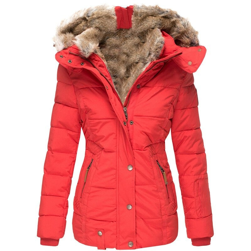 Velanora - Fashion winter coat with fur lining for women