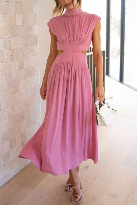 Lorna | Elegantes und bequemes ausgeschnittenes Midikleid