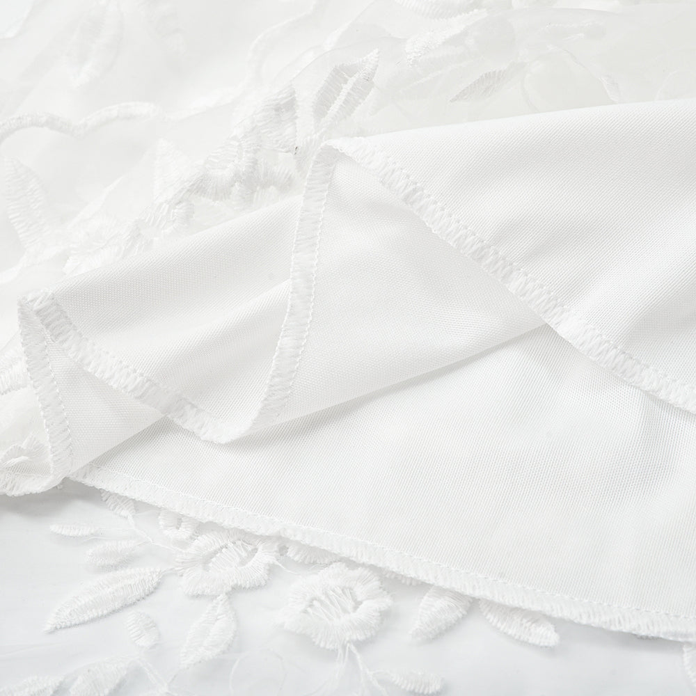 Velanora Cocktailjurk Bloemen Borduren Mesh Kant