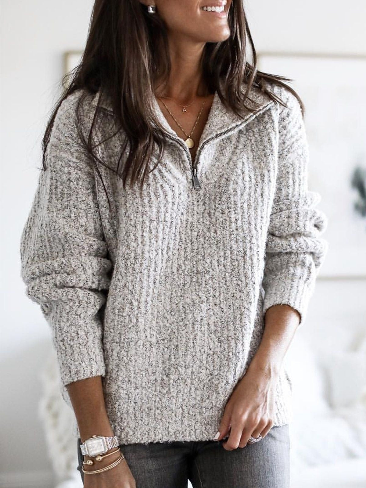 Upgrade je Stijl met de CosyChic Gebreide Dames Trui