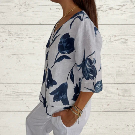 Zomerse V-hals Tuniek Top van GlamourDutch