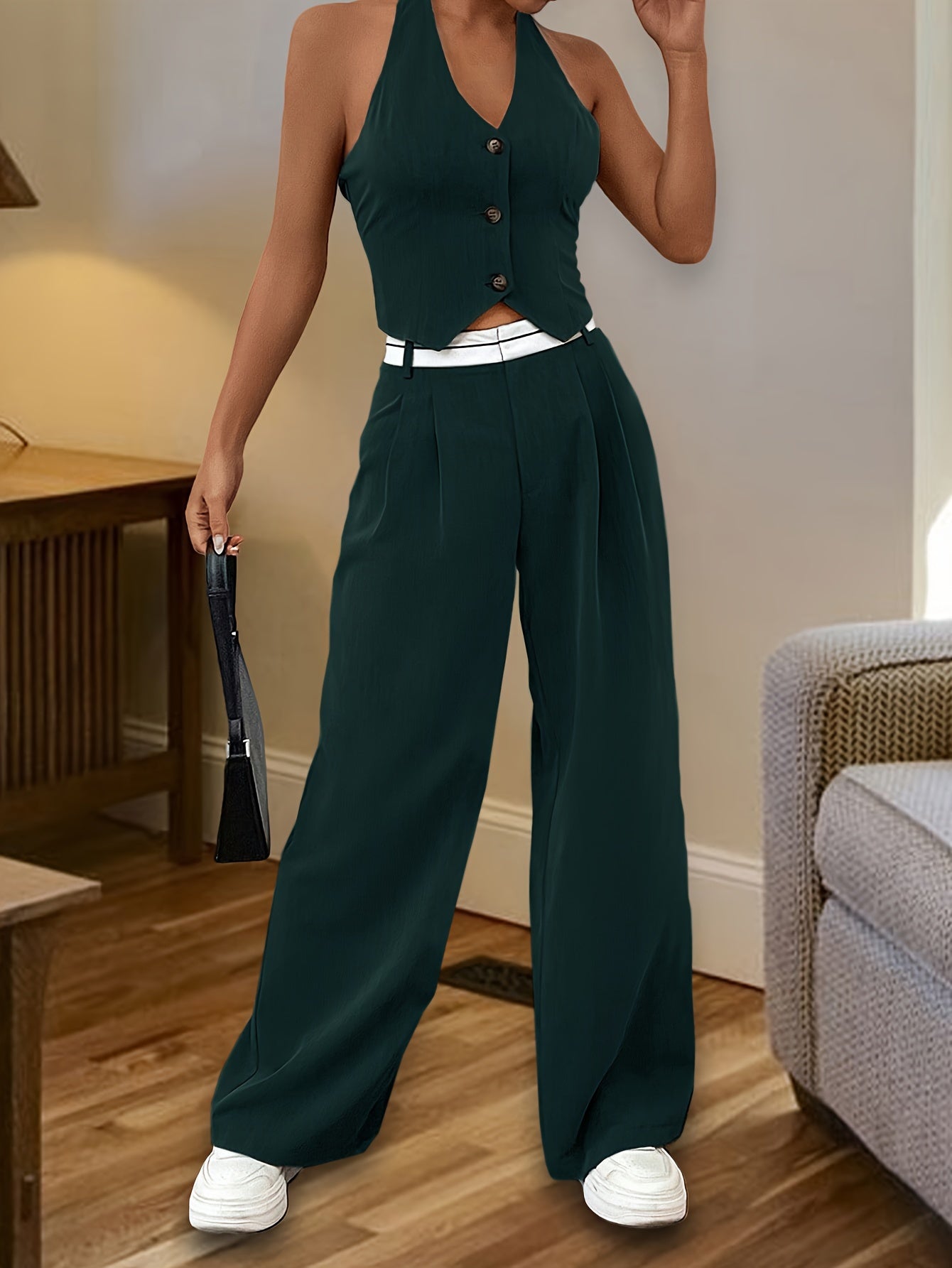 Dazzle Tweedelige Set voor Stijlvolle Vrouwen