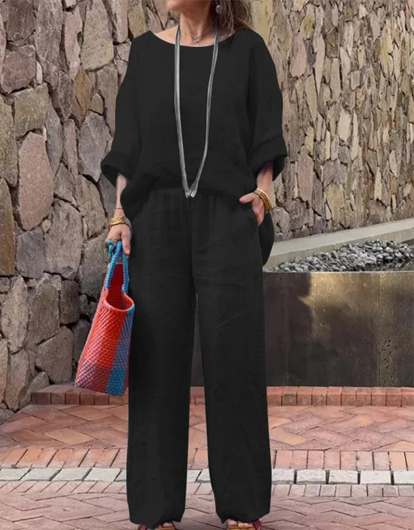 VELANORA - Ensemble d'été confortable et tendance pour femmes