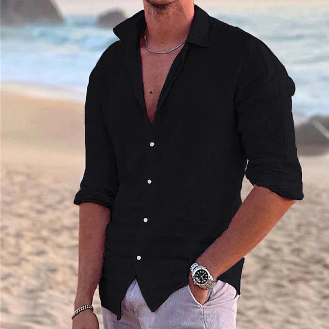 Aiden | Breathable Cotton-Linen Casual Shirt