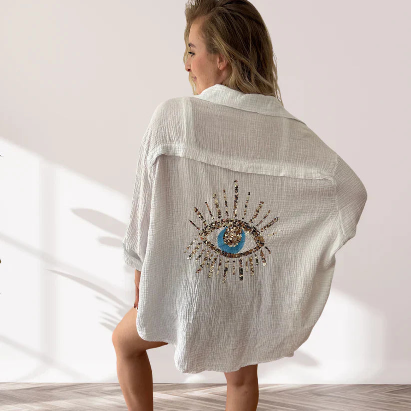 LuxeGemak Thia - Oversized Cotton Shirt