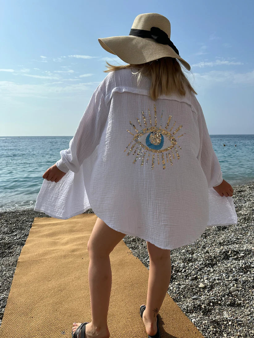 LuxeGemak Thia - Oversized Cotton Shirt