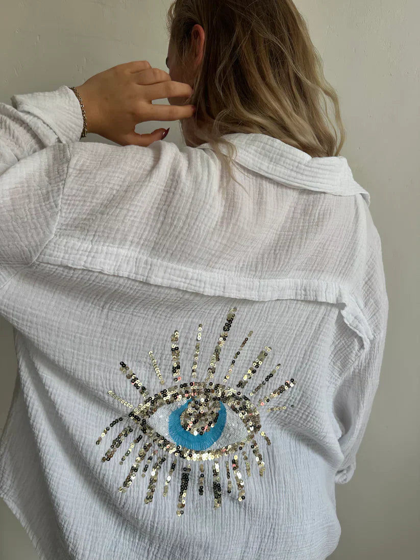 LuxeGemak Thia - Oversized Cotton Shirt