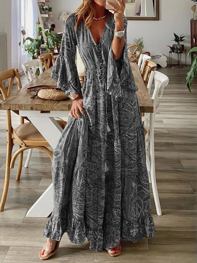 VELANORA Zomerdroom Boho Maxi Jurk