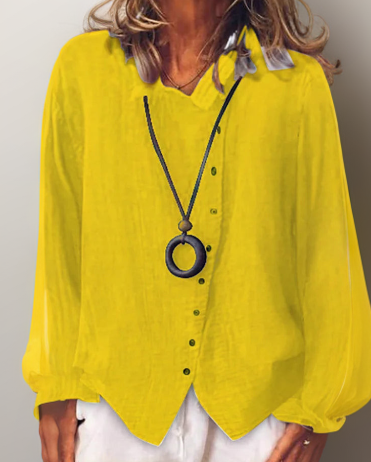 Verfrissend Zicht Luxe Comfort Knoopshirt