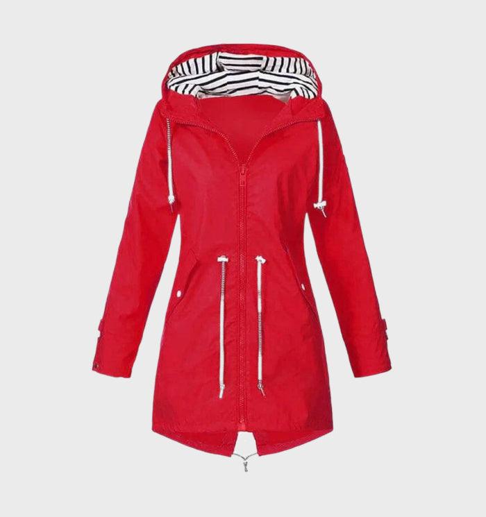 Velanora- modieuze regenjack winddicht en waterdicht met zachte binnenvoering