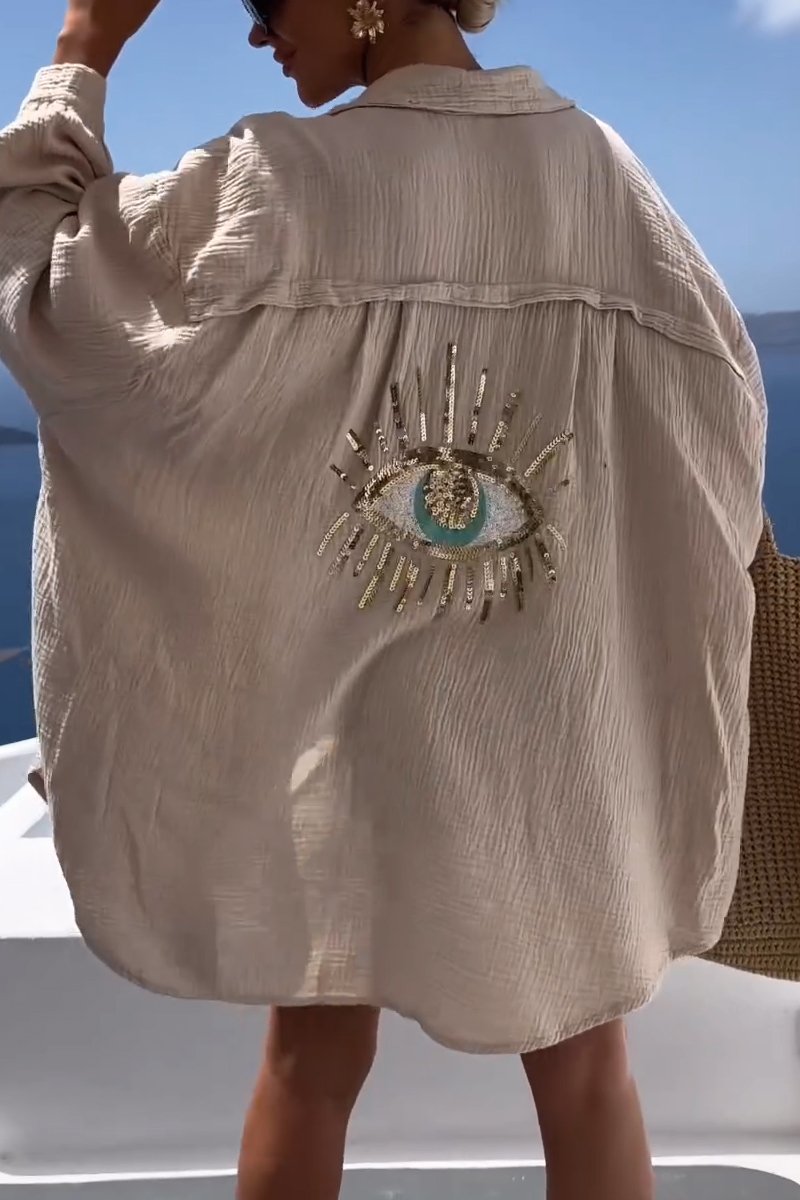 LuxeGemak Thia - Oversized Cotton Shirt