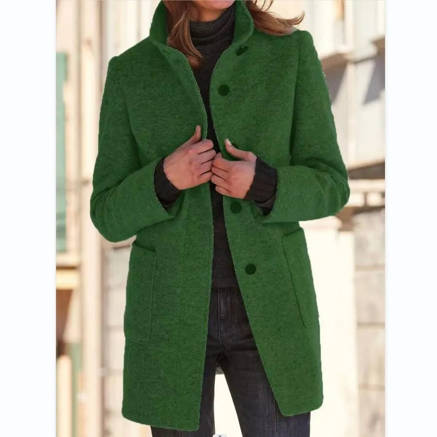 Timeless Elegance: Isabella | Fashionable Button Coat