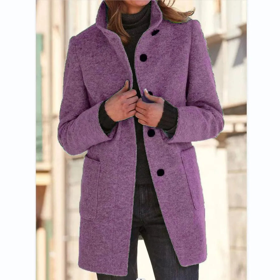 Timeless Elegance: Isabella | Fashionable Button Coat