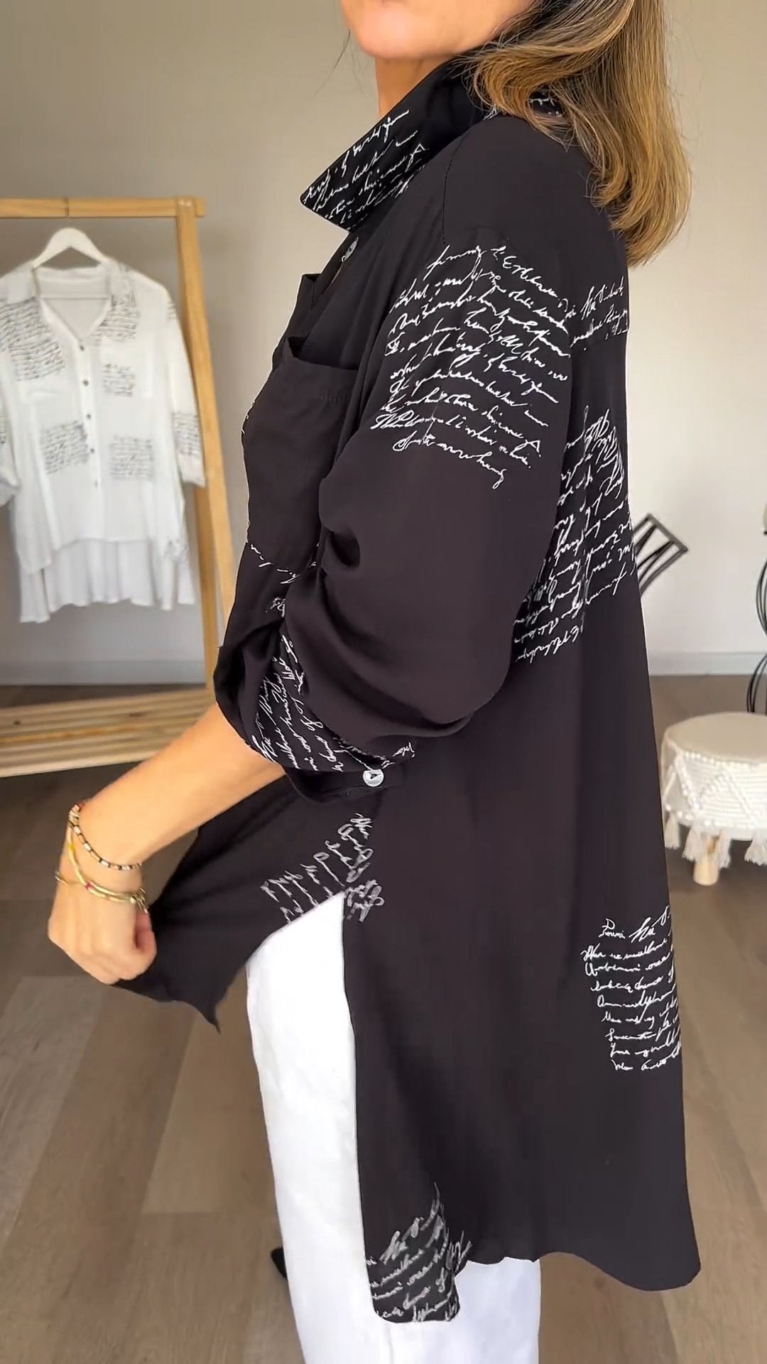 Bella Moda Bedrukte Blouse voor Stijlvolle Vrouwen