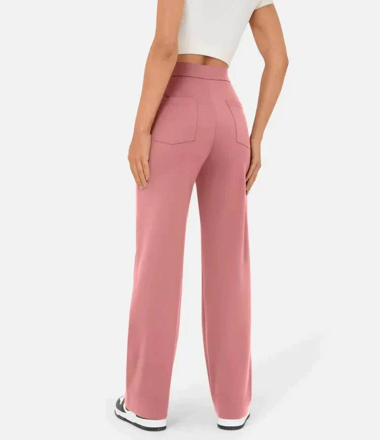 Beautiful Luna I High-Waisted Elastic Casual Pants