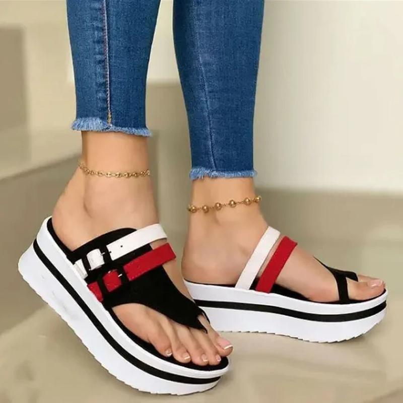 Velanora - Sandali ortopedici da donna con zeppa