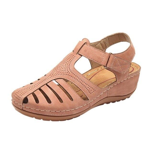 Velanora Comfortabele Orthopedische Lage Hak Sandalen