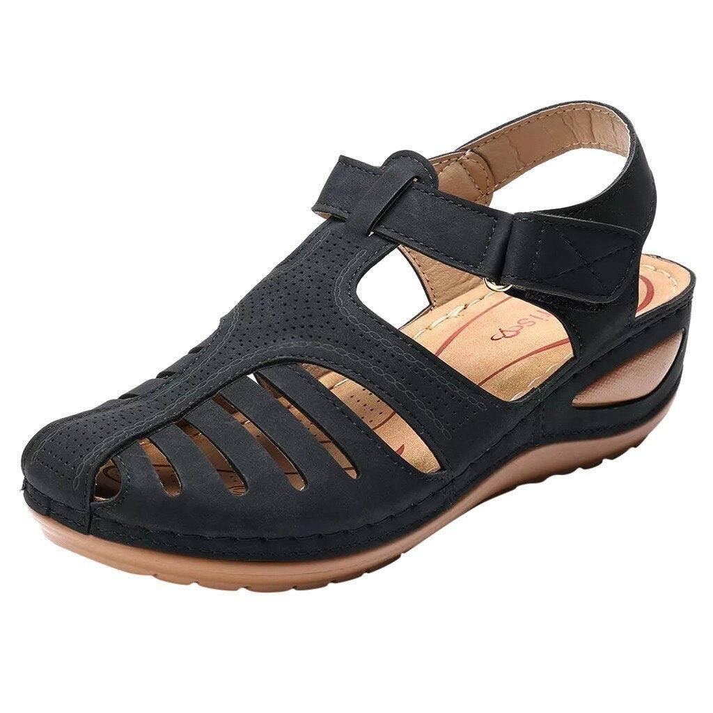 Velanora Comfortabele Orthopedische Lage Hak Sandalen