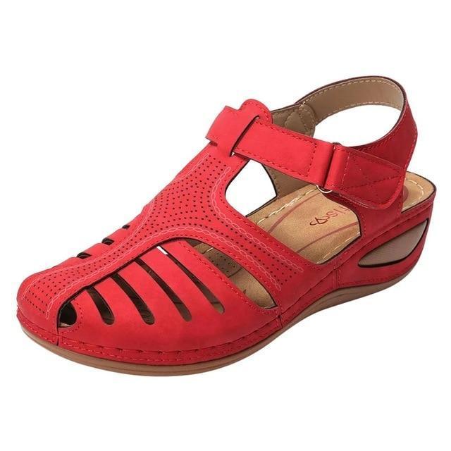 Velanora Comfortabele Orthopedische Lage Hak Sandalen