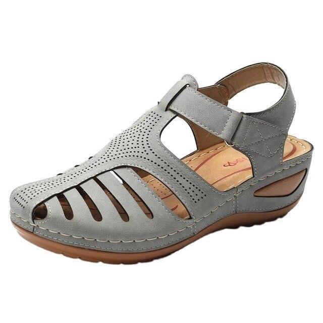 Velanora Comfortabele Orthopedische Lage Hak Sandalen