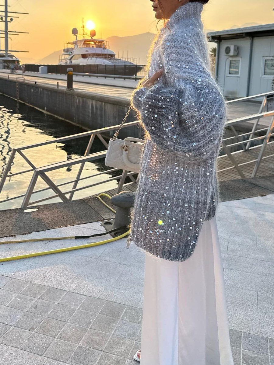 Giacca a maglia con zip di Aurora: senza sforzo elegante con un tocco pratico!