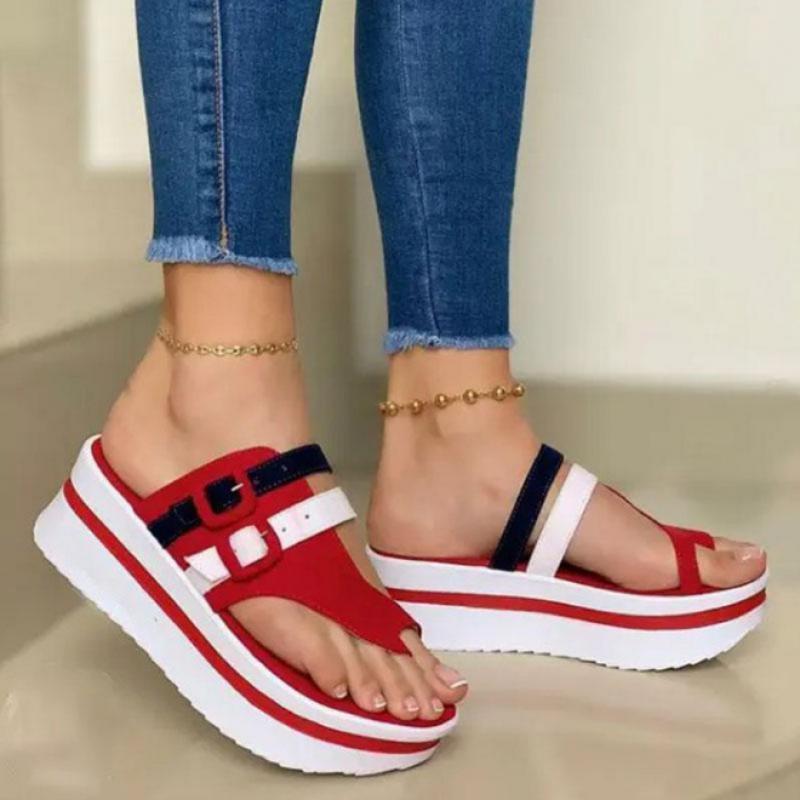 Velanora - Sandali ortopedici da donna con zeppa