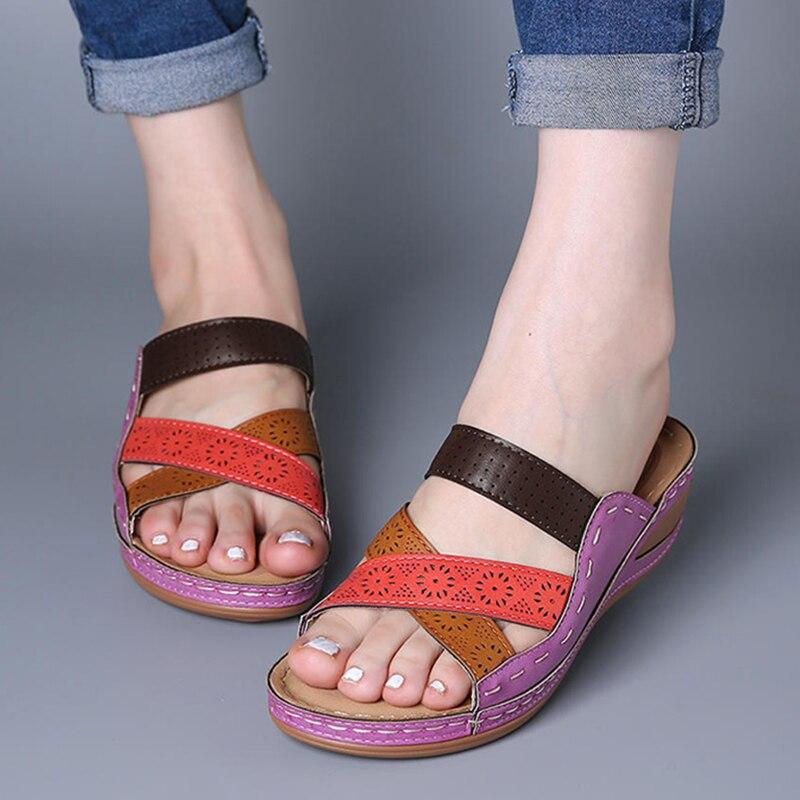 Luchtige orthopedische sandalen voor dames van Velanora
