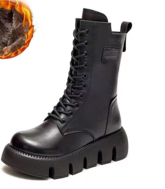 Stap in winterstijl: Aurora dameslaarzen met fleecevoering en dikke zool