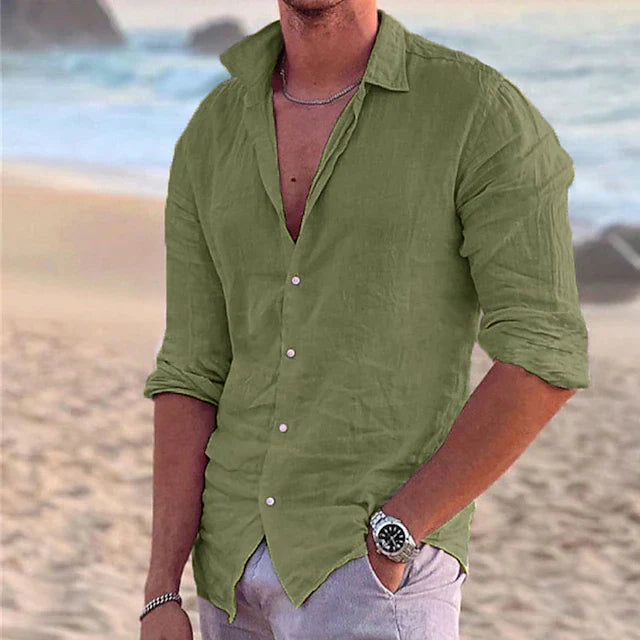 Aiden | Breathable Cotton-Linen Casual Shirt