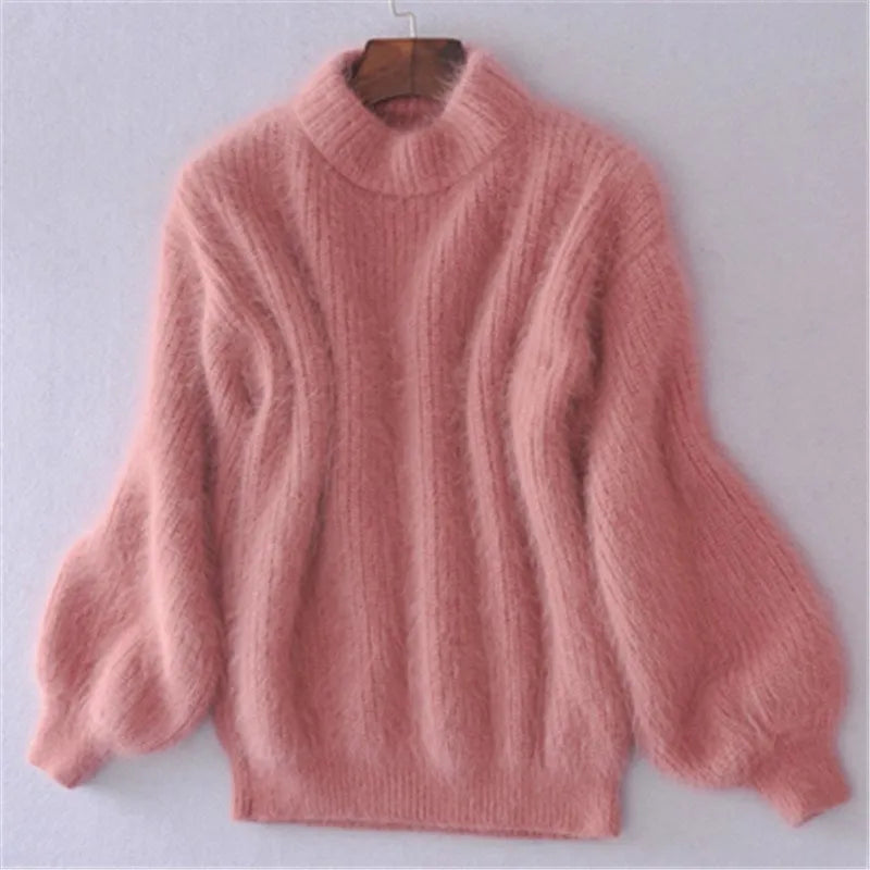 Locker gestrickter Pullover in Uni-Farbe – Bequemer und stilvoller Damenpullover für jeden Tag