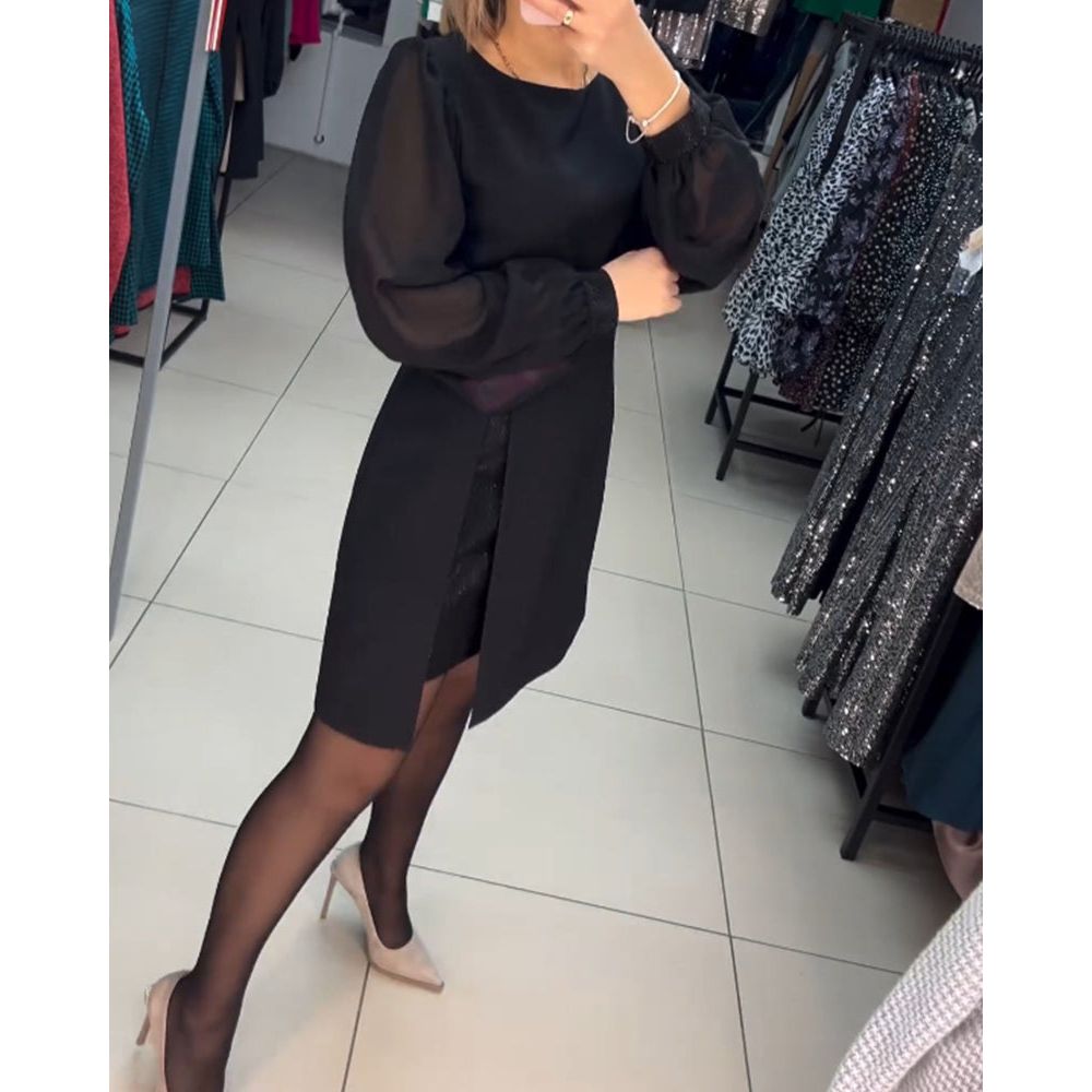 VELANORA elegante A-Linien Kleid