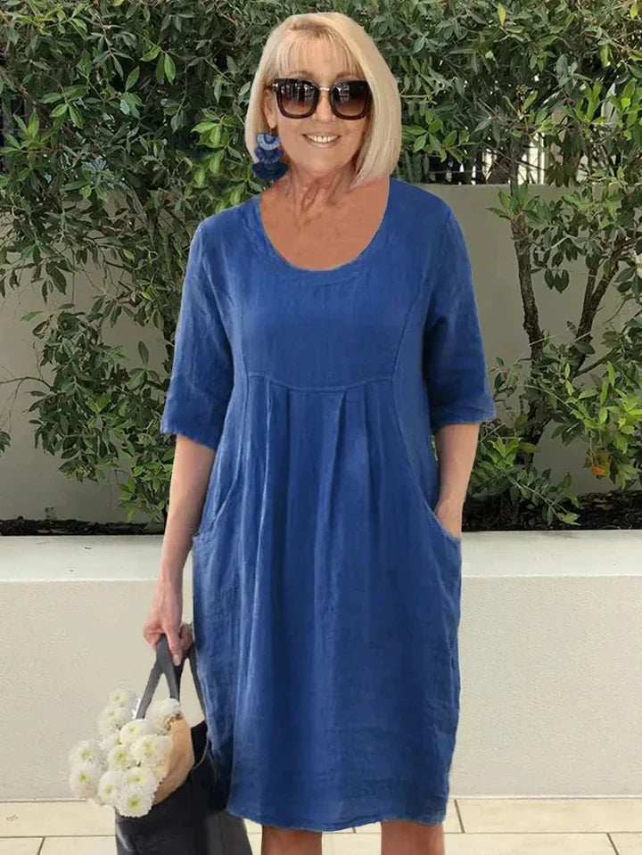 Schicke Essentials Midi-Kleid mit Taschen