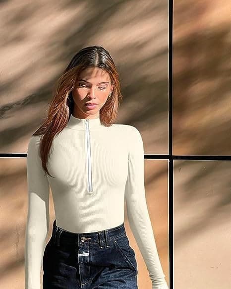 Livia Bodysuit with Zipper for Stylish Women